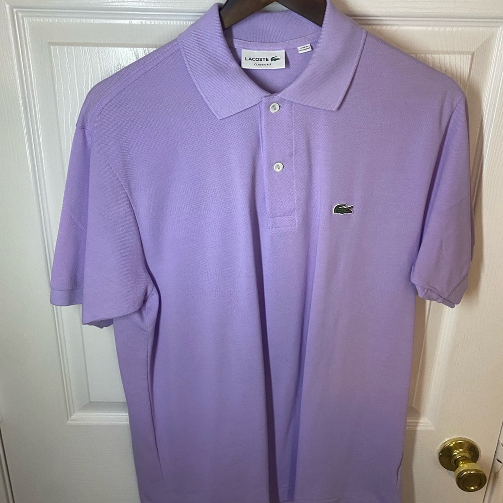 Lacoste Men's Purple Polo Shirt